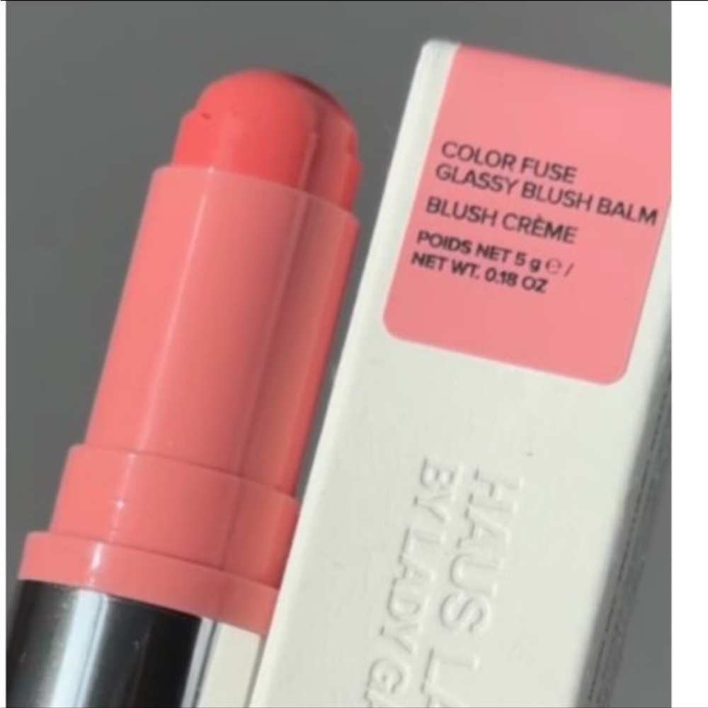 Haus Labs Color Fuse Cream Blush Balm Stick in Glassy Pomelo BNIB - Picture 4 of 12